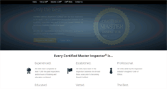 Desktop Screenshot of certifiedmasterinspector.org